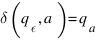 delta(q_epsilon, a) = q_a