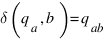 delta(q_a, b) = q_ab